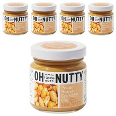 오넛티 땅콩버터 크런치 100%, 80g, 5개