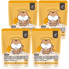 리틀스푼 쌀과자 유기농 떡뻥 스틱 백미떡뻥, 배, 30g, 4개