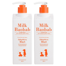 밀크바오밥 베이비 앤 키즈 바디 워시, 500ml, 2개 500ml, 2개