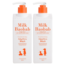 밀크바오밥 베이비앤키즈 바디 워시, 500ml, 2개