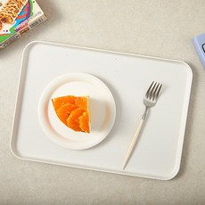 코멧 홈 도트 파스텔 직사각 트레이 쟁반, 아이보리