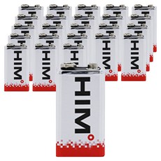 HIM 鹼性電池 9V, 1入, 24個