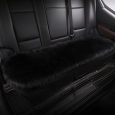 AUTO CREW 車用超細纖維後座坐墊, 黑色, 1個