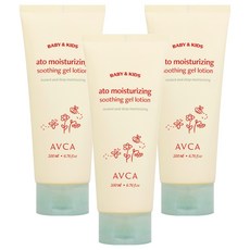 AVCA Baby&Kids Ato保濕舒緩凝膠 無香, 200ml, 3條