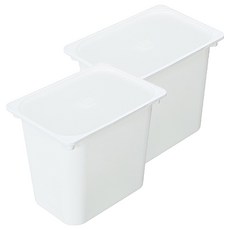 KEYWAY 聯府 卡拉3號 附蓋儲物盒 AW63-1, 白色, 2個