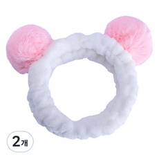 B2WIN 漂亮可愛洗臉髮帶 6#, 2個, 混合顏色