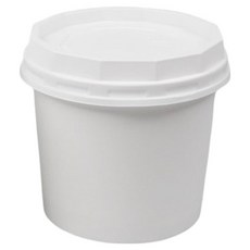 生活設計 無印刷紙碗 350ml 含蓋組, 100個, 1個