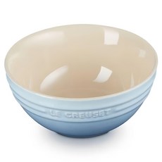 LE CREUSET 瓷器韓式湯碗 450ml, 海岸藍, 1個