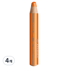 STABILO 思筆樂 Woody 3合1 6色色鉛筆 220 橘色, 4個, 1色