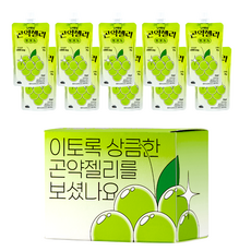 Danchelin 綠葡萄口味蒟蒻果凍飲 10入, 1.5kg, 1盒