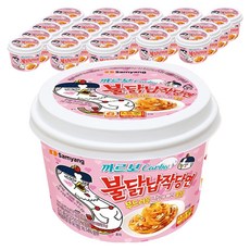 불닭 납작당면 까르보 164.5g, 24개