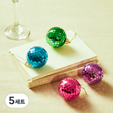 크리스마스 오너먼트볼 미러볼, 혼합색상, 5세트
