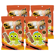 苔嗑 脆海苔 香蒜口味 薄脆爽口 鮮香美味, 36g, 4包