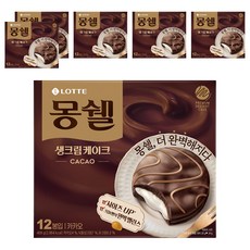 LOTTE 樂天 Moncher 奶油夾心巧克力派 可可口味 (12個), 408g, 6盒