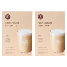 The Coffee Bean 拿鐵即溶咖啡粉隨身包, 14g, 30條, 2盒