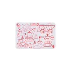 Super Petit 矽膠彩繪餐墊 MINI, 適用年齡3歲以上, 工地, 1個