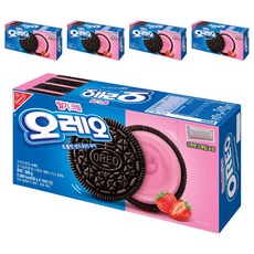 OREO 奧利奧 夾心餅乾 草莓口味, 5盒, 300g