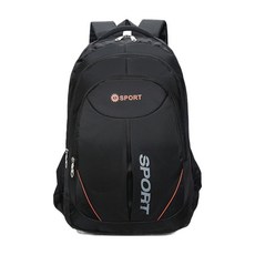 Sport 旅行雙肩包 黑色 可裝A4雜誌/平板/電腦, 50 x 33 x 18cm