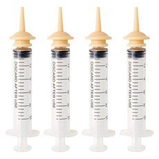 레몽크리프 반려동물 파충류 피딩 주사기, 3ml, 4개