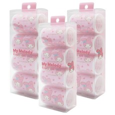 beautyhome 美樂蒂 動感 40mm 髮捲 4入, 粉紅色, 3個