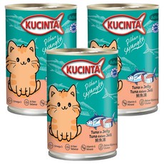 KUCINTA 科西塔 大貓罐, 鮪魚凍, 400g, 3罐