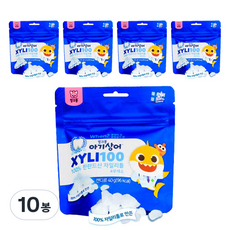 碰碰狐小鯊魚木糖醇 100 木糖醇 40g, 40克, 10袋