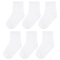 JumpingChickpea 嬰幼兒簡約羅紋襪6雙組