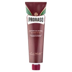 PRORASO 刮鬍膏 紅標 滋潤檀香 150ml, 1條