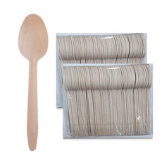 Draw Life 木湯匙 散裝 160mm, 2個, 100個