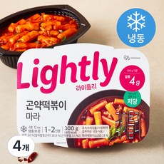 라이틀리 곤약떡볶이 마라 (냉동), 300g, 4개