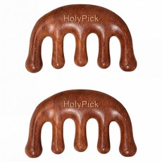홀리픽 두피괄사 승모근 마사지, 브라운, 2개