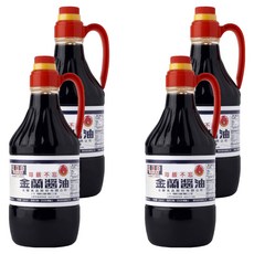 金蘭 醬油，無添加味精、防腐劑，適用於滷、炒、沾、拌, 1.5L, 4瓶