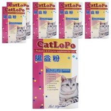 喵樂寶 腸益粉 及酵素補充劑, 50g, 腸道健康/乳酸菌, 6個