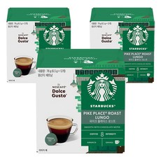 스타벅스 파이크플레이스 by 네스카페 돌체구스토 캡슐커피, 6.5g, 12개입, 3박스