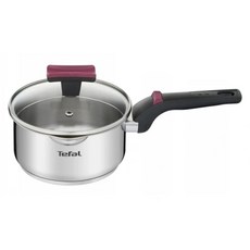 Tefal 特福 香頌不鏽鋼系列 單柄湯鍋 加蓋, 16cm, 銀色, 1盒