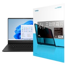 YADI 亞第 16 : 10 水之鏡防窺片 靜電吸附 ASUS Vivobook S16 S5606MA適用 PF4PPA-W160, 透明色, 1片
