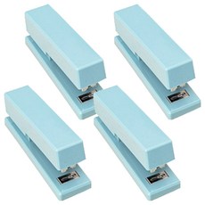 Alpha Commerce 釘書機, 4個, 淺藍色