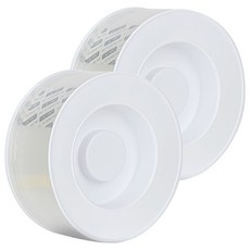 deLi 得力 凝膠型寬版雙面膠帶 2mm, 2個, 透明