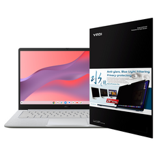 YADI 亞第 水之鏡 16 : 9 防窺片靜電吸附 ASUS Chromebook CX14 CX1405 專用 PF4PPA-W149, 透明色, 1片, 14in