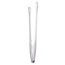 EZ 長型烤肉夾 夾面鏤空, 不鏽鋼 銀色, 1支