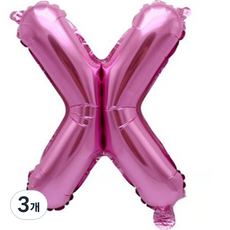 팡파티 레터링 알파벳 풍선 X 40cm, 퍼플, 3개