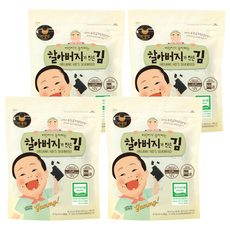 만전김 유기가공식품 인증 할아버지가 만든 김, 56g, 4개