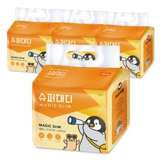 SUPER DADDY 企鵝先生好動輕薄黏貼型尿布, L, 136片