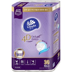 Vinda 4層壓紋捲筒衛生紙, 23m, 30捲, 1袋
