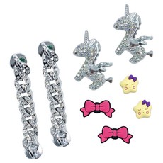 소리달 나즈 리본 별 체인 큐빅 발레코어 신꾸 파츠 8p 세트