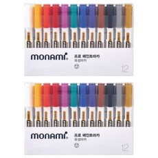 monAmi Pro油漆麥克筆, 12 種顏色, 2組