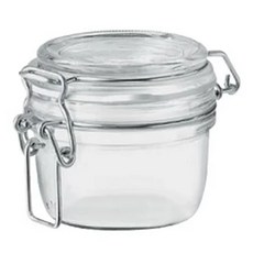 Bormioli Rocco 密封罐，多用途廚房保存收納，密封性佳，防潮防塵，玻璃材質，125ml, 1個