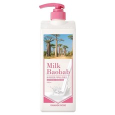밀크바오밥 단백질 손상모 케어 트리트먼트 다마스크로즈향, 1L, 1개
