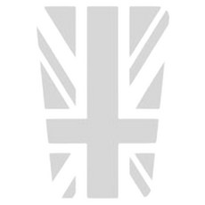 그리븐 랜드로버 영국국기 마크 데칼 스티커 40cm, 브라이트그레이, 1개