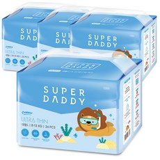 SUPER DADDY Ultra Thin 超薄夏季褲型尿布, L, 104片